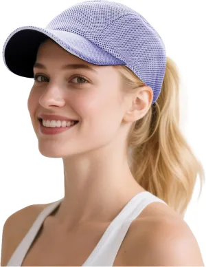 Zando Womens Hats Baseball Caps - Reflective, Mesh, Quick Dry, Soft, Breathable, Lightweight - Running, Tennis, Golf, Sport