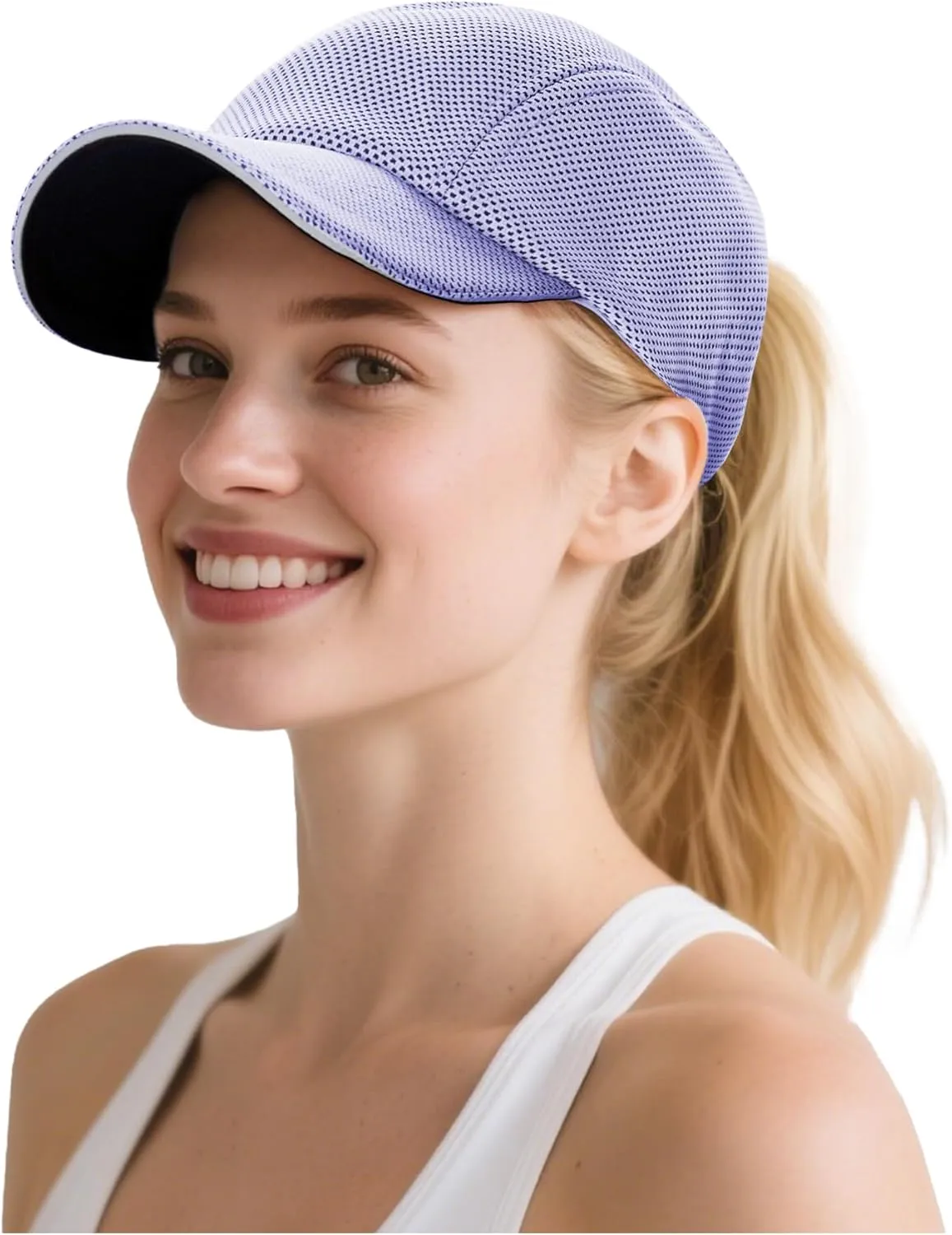 Zando Womens Hats Baseball Caps - Reflective, Mesh, Quick Dry, Soft, Breathable, Lightweight - Running, Tennis, Golf, Sport