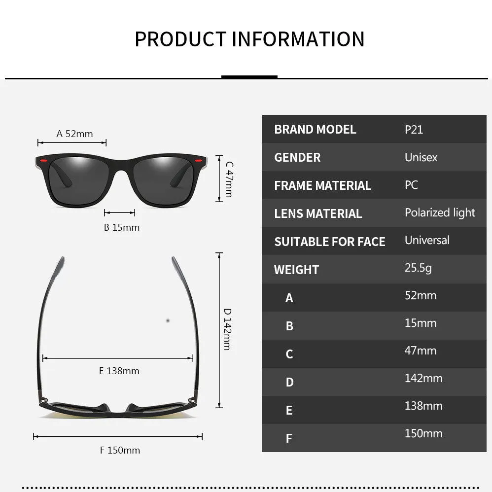 ZXWLYXGX Polarized Designer Sunglasses